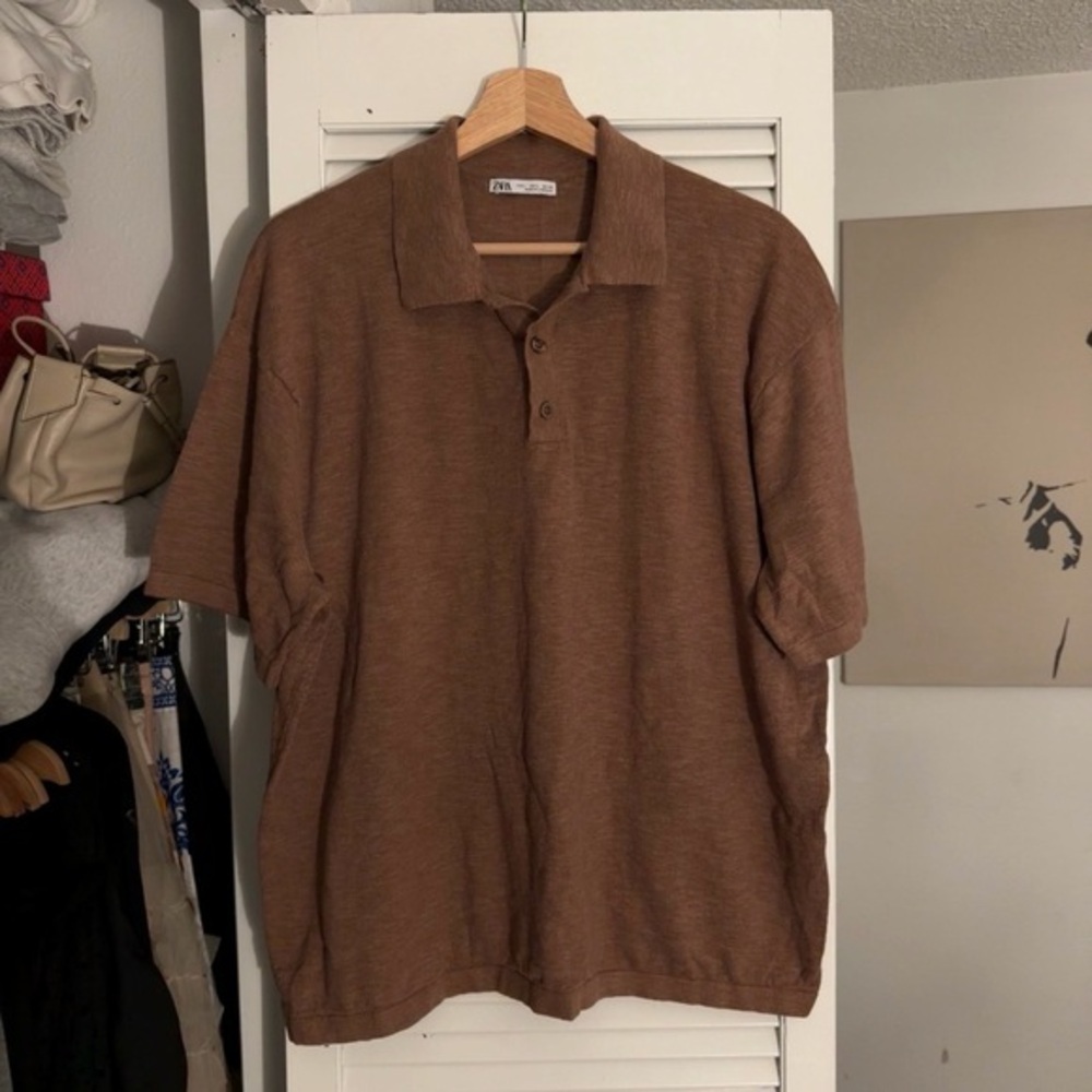 Zara Men’s Short Sleeve Button Up | Size L | Regular Fit